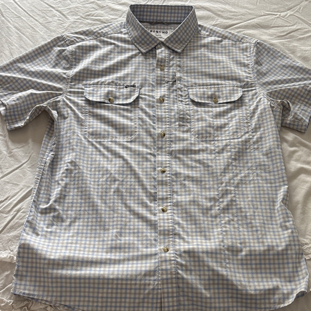 Poncho - the channel cat original button down